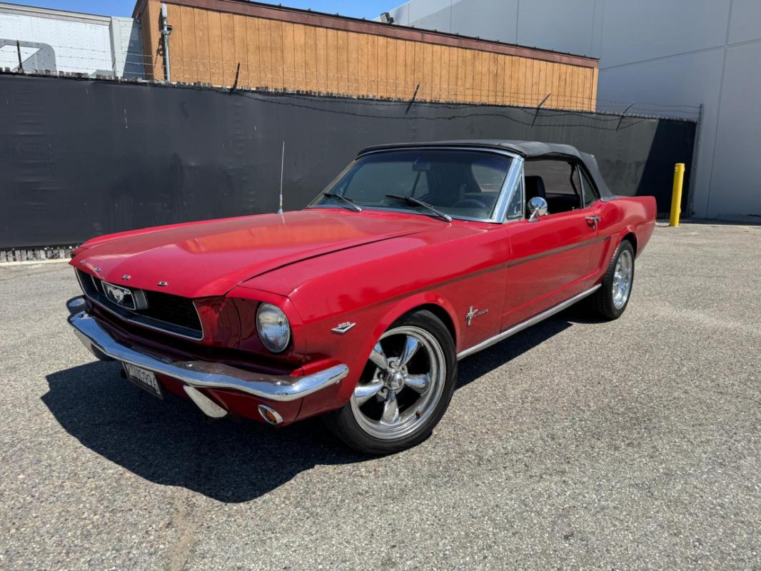 Ford Mustang CABRIOLET CODE C 289CI V8 ROUGE 1966